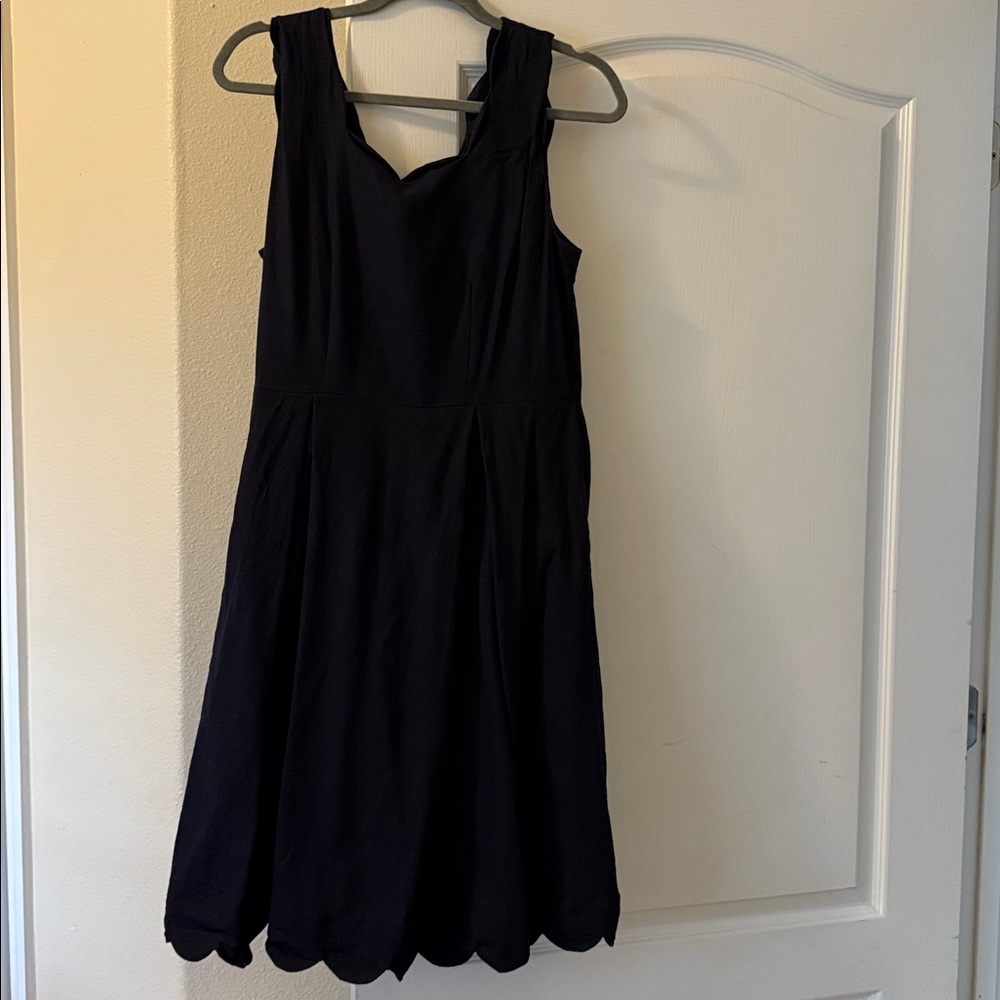 Blue LinenSleeveless Dress